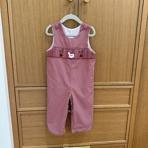 Dovie Jane Red Gingham Kids Longall, Size 2T